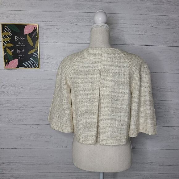 Rachel Roy New York Cream Cropped Jacket Size 4 - Picture 11 of 12